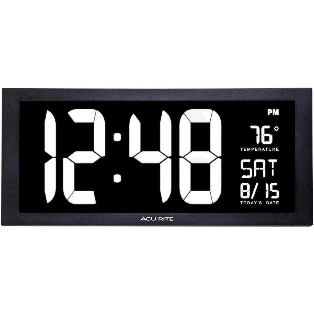 Clocks & Multi-Function Clocks; Type: Digital ; Color: White; Black