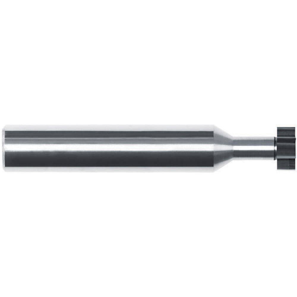 Woodruff/Keyseat Cutters; Connection Type: Shank ; Cutter Material: Solid Carbide ; Cutter Diameter (Inch): 1/4 ; Cutter Diameter (Decimal Inch): 0.2500 ; Tooth Configuration: Straight ; Cutting Width (Decimal Inch): 0.0500