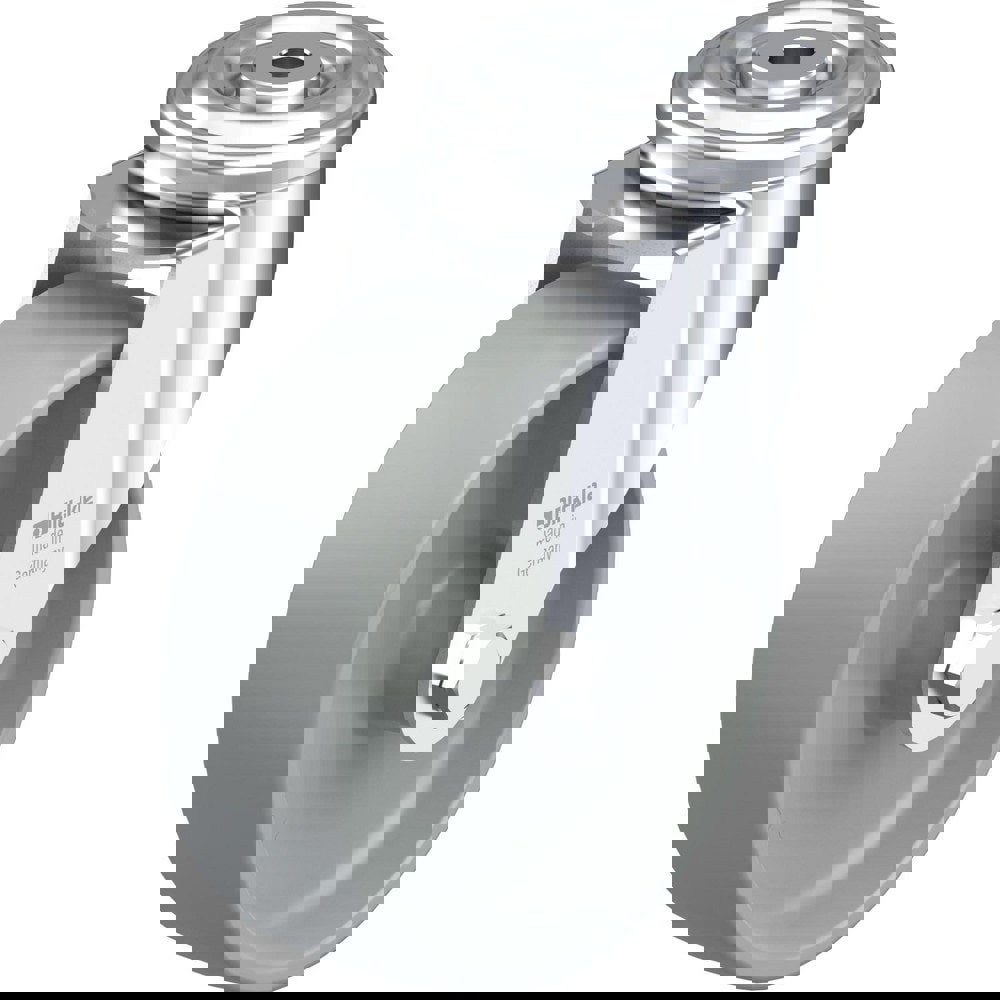 Standard Casters; Mount: Hollow Kingpin ; Caster Type: Swivel w/Brake ; Bearing Type: Precision Ball ; Style: Double Ball ; Wheel Diameter (Inch): 6-5/16 ; Wheel Width (Inch): 1-9/16