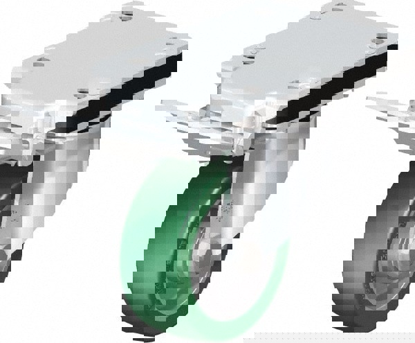 Swivel Top Plate Caster: Polyurethane-Elastomer Blickle Softhane, 4