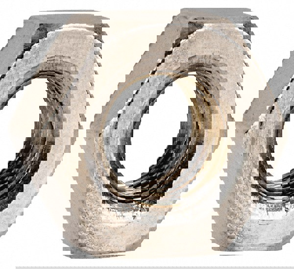 Hex Nut: 1/4-28, Grade 316 Stainless Steel, Bright/Uncoated Finish