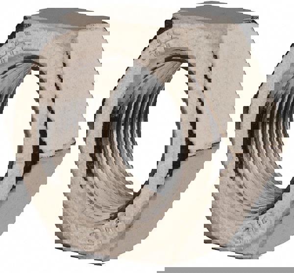 Hex Nut: 3/4-16, Grade 316 Stainless Steel, Bright/Uncoated Finish