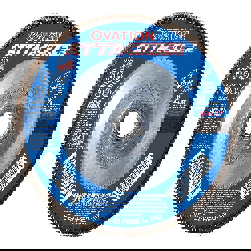 Flap Disc: 5/8-11 Hole, 80 Grit, Zirconi