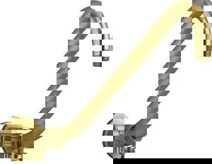 18-1/20 in. Brass Rainhead Arm in Vibrant Brushed Moderne Brass