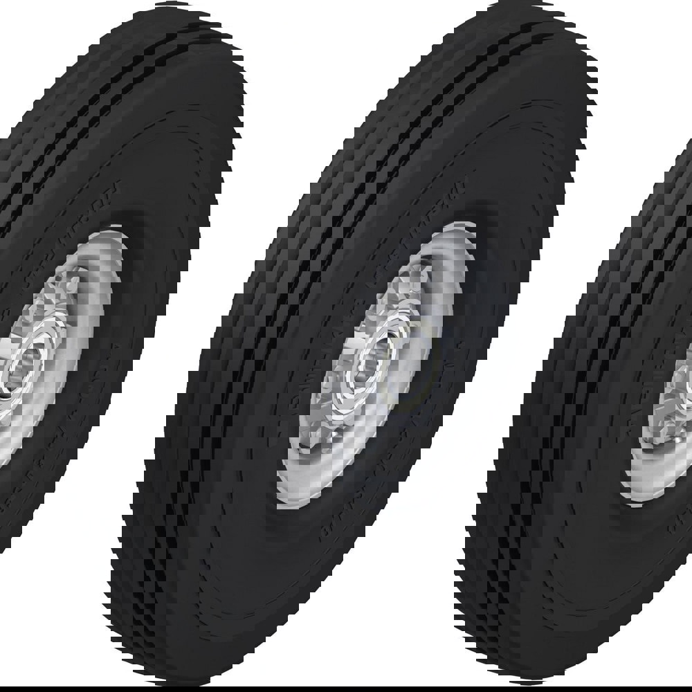 Caster Wheels; Wheel Type: Rigid; Swivel ; Wheel Diameter (Inch): 12-1/16 ; Bearing Type: Ball ; Wheel Width (Inch): 4-1/8 ; Wheel Core Material: Steel ; Wheel Material: Rubber