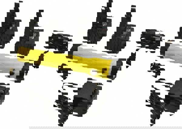 Handheld Flashlight: LED, 130 Lumens, 12 hr Max Run Time, Rechargeable NiCd Battery (Included)