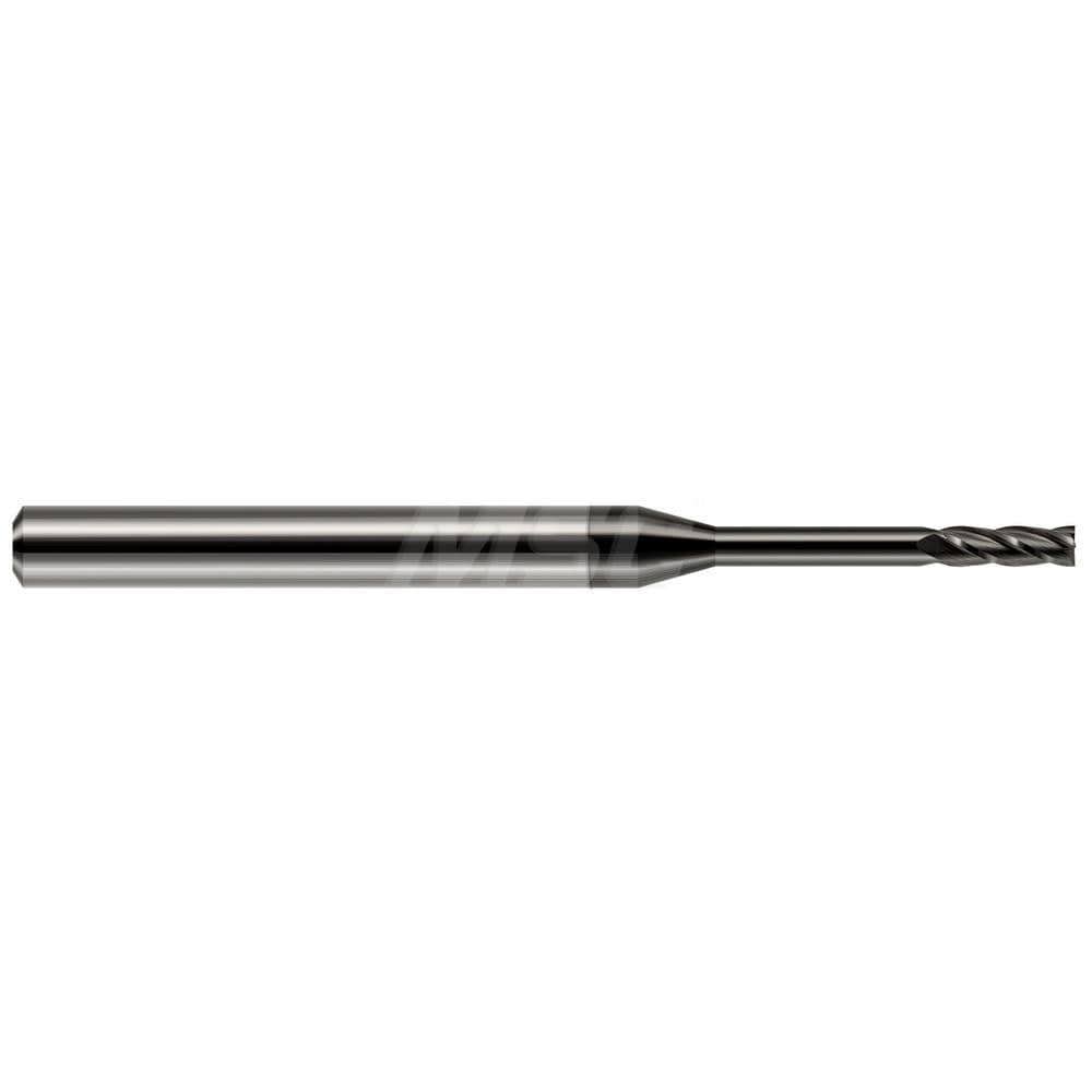 Square End Mill: 1/32'' Dia, 0.093'' LOC, 1.5'' OAL, 3 Flutes, Solid Carbide