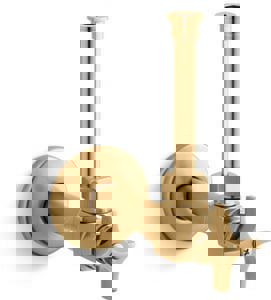 Toilet 1/2 in. Supply Kit in Vibrant Brushed Moderne Brass