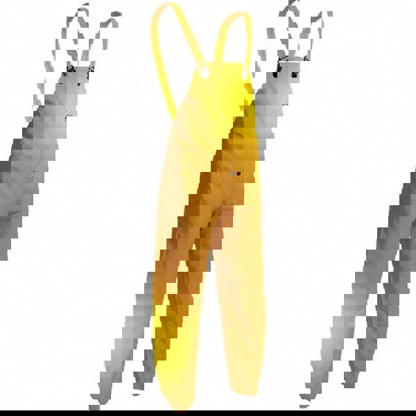 Bib Overalls: Size XL, Yellow, PVC