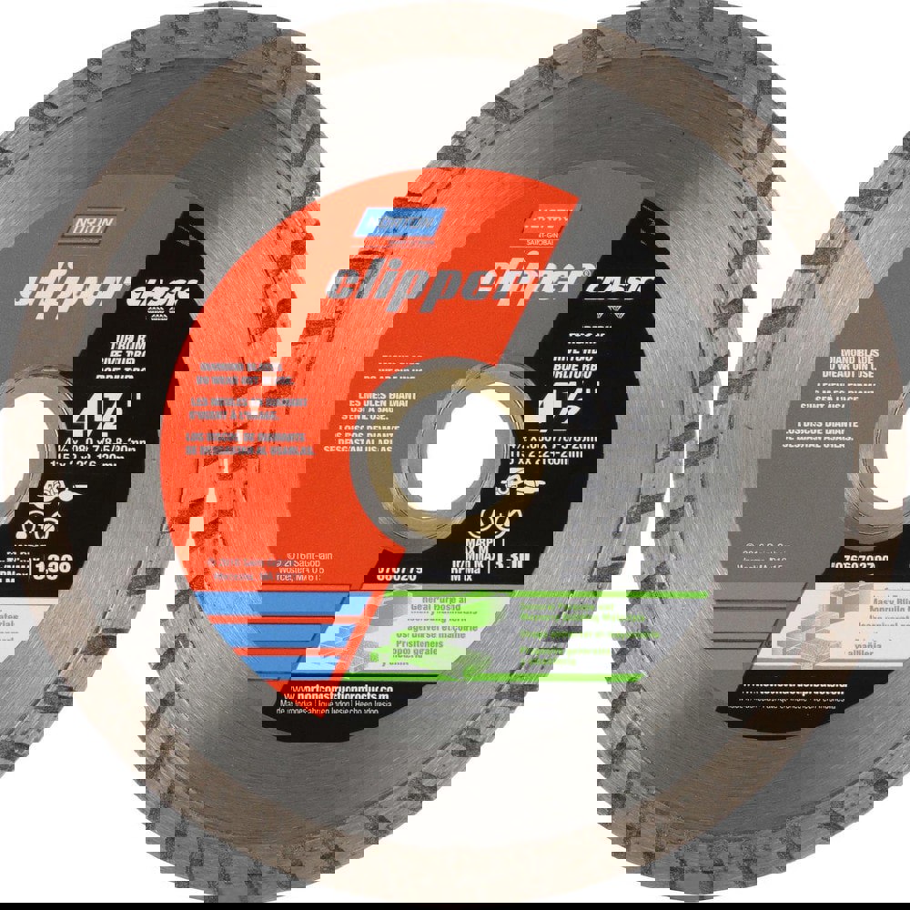 Wet & Dry Cut Saw Blade: 4-1/2