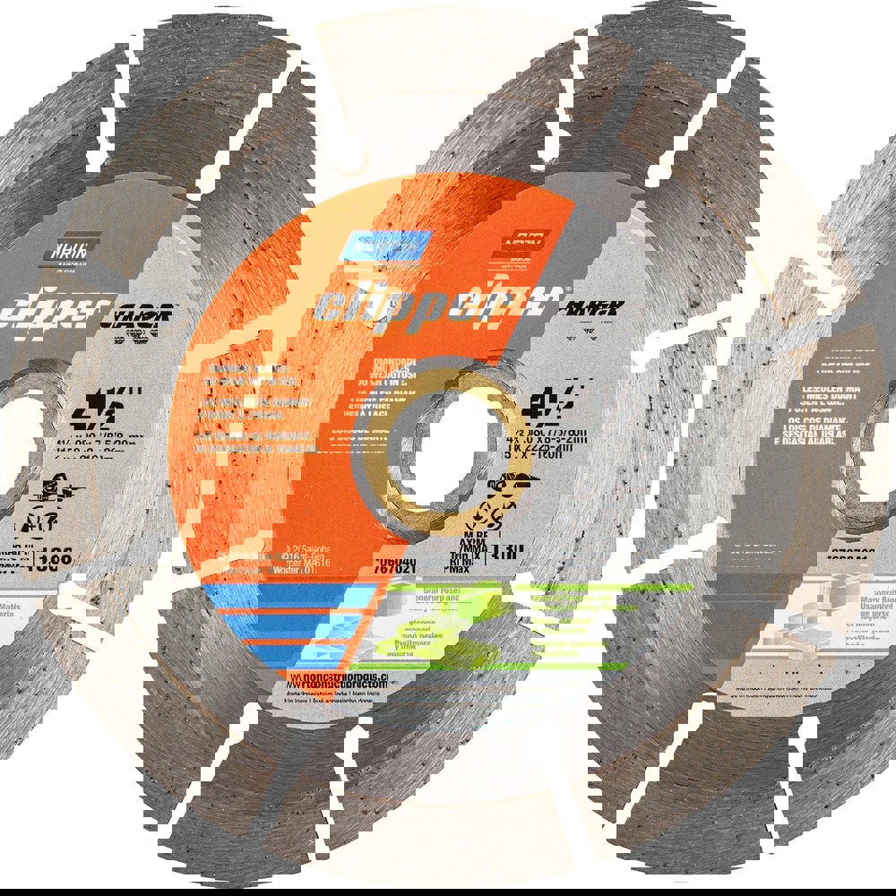 Wet & Dry Cut Saw Blade: 4-1/2