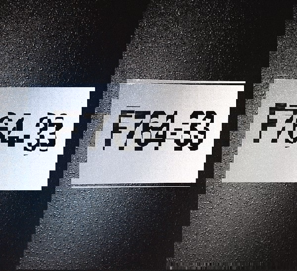 Reflective Tape: 50', Black & Silver