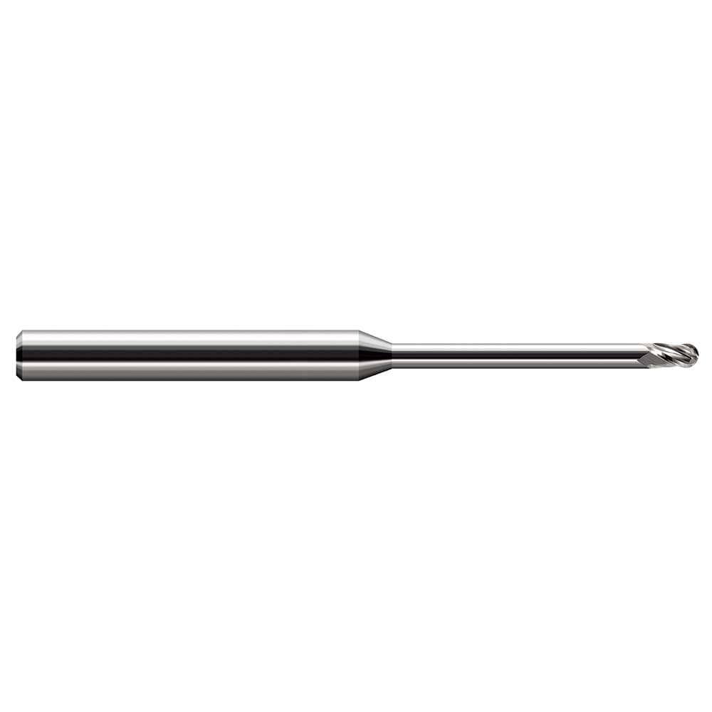 Ball End Mill: 4 Flute, Solid Carbide