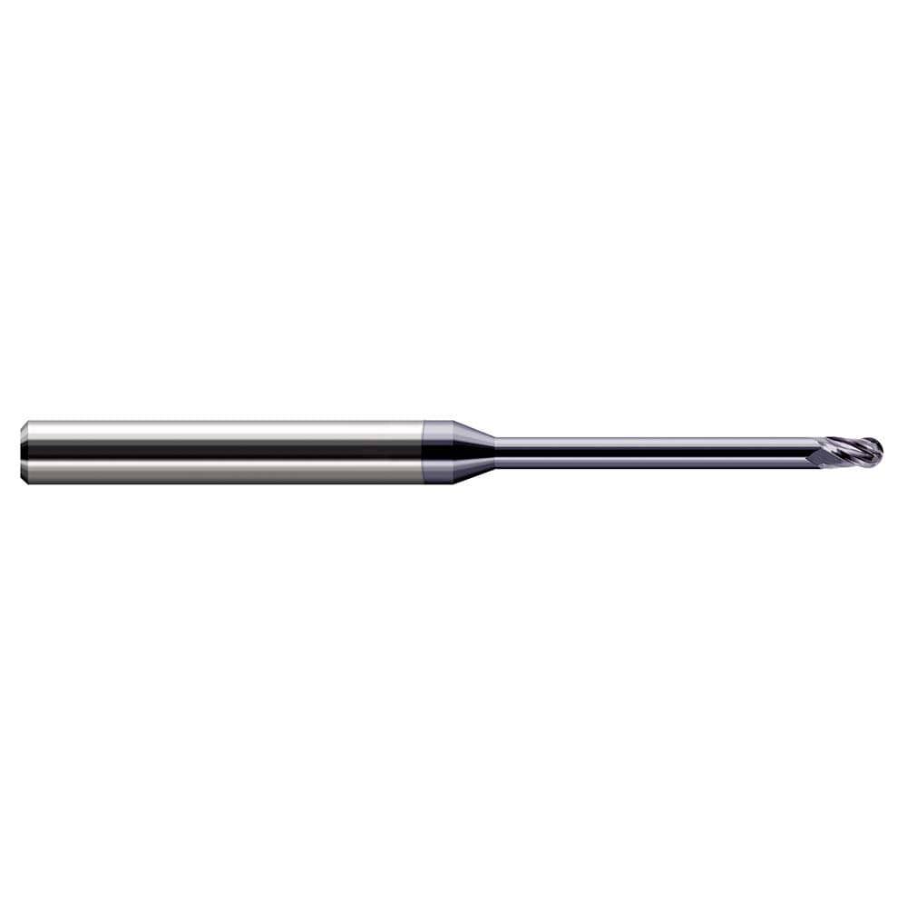 Ball End Mill: 4 Flute, Solid Carbide