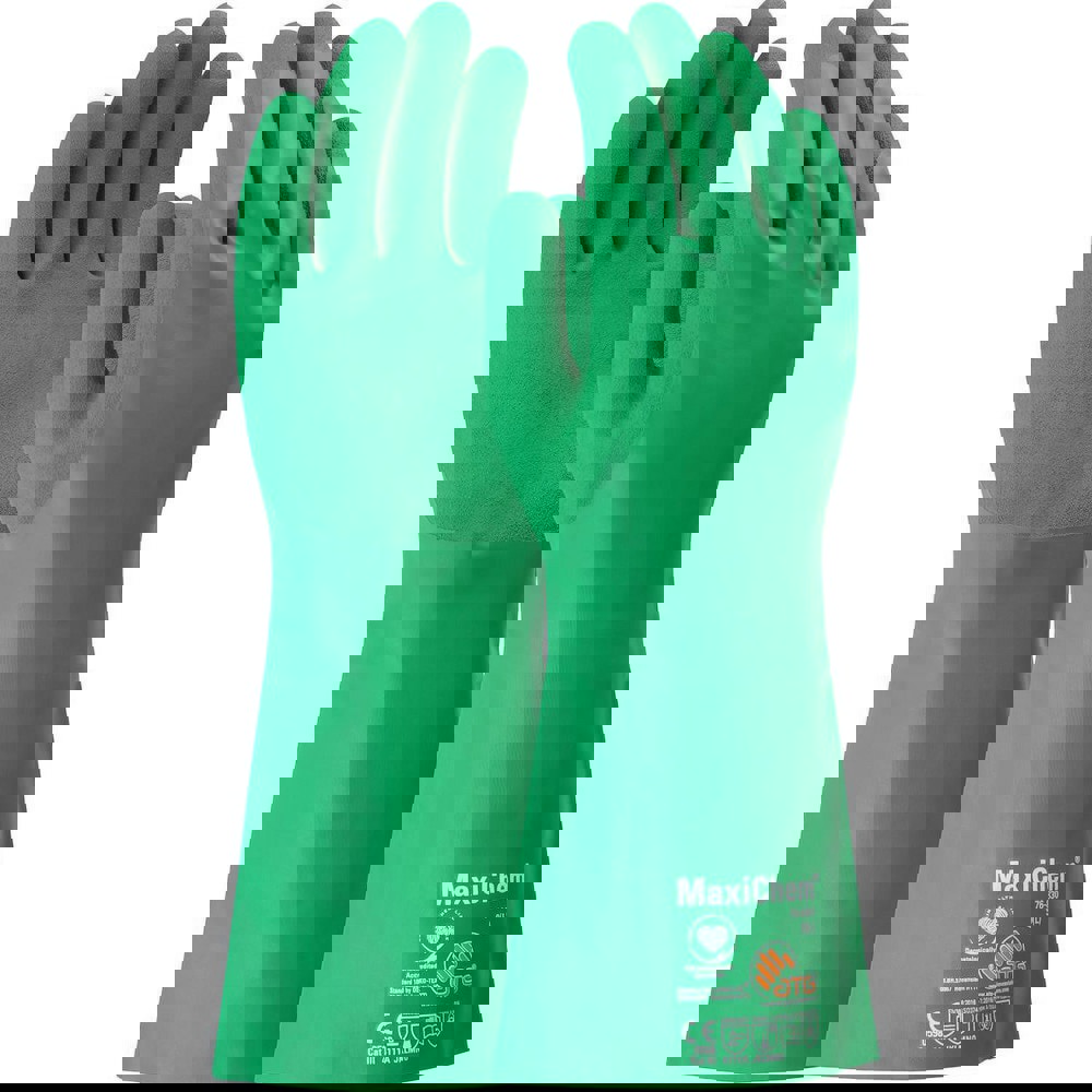 Chemical Resistant Gloves; Glove Type: General Purpose Chemical-Resistant ; Material: Nitrile ; Size: Large ; Numeric Size: 9 ; Coating Material: Nitrile ; Lining Material: Elastomer; Nylon