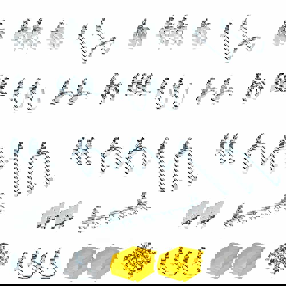 26 Pc Pegboard Hook Set, Steel & Plastic