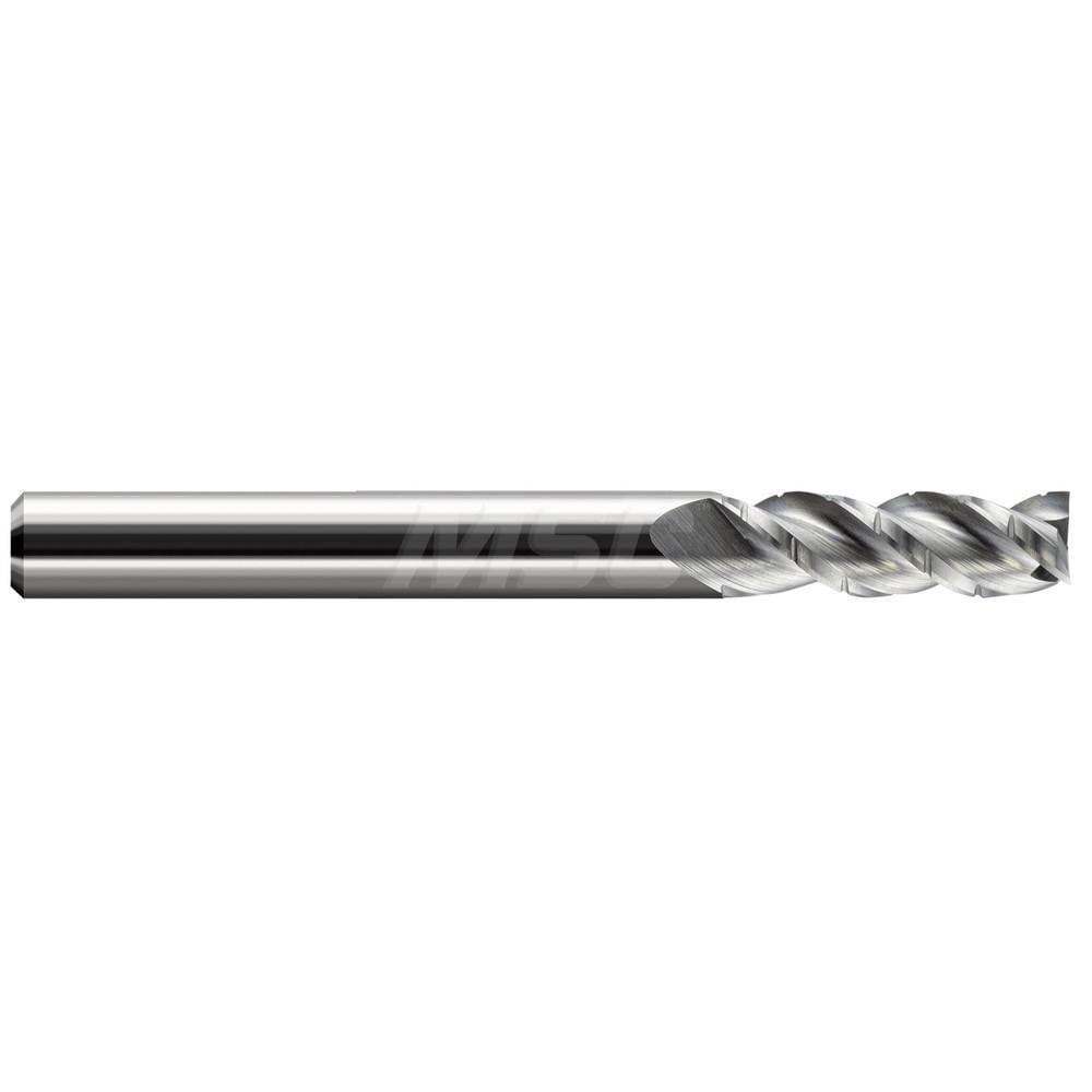Square End Mill: 5/64'' Dia, 15/64'' LOC, 1.5'' OAL, 3 Flutes, Solid Carbide