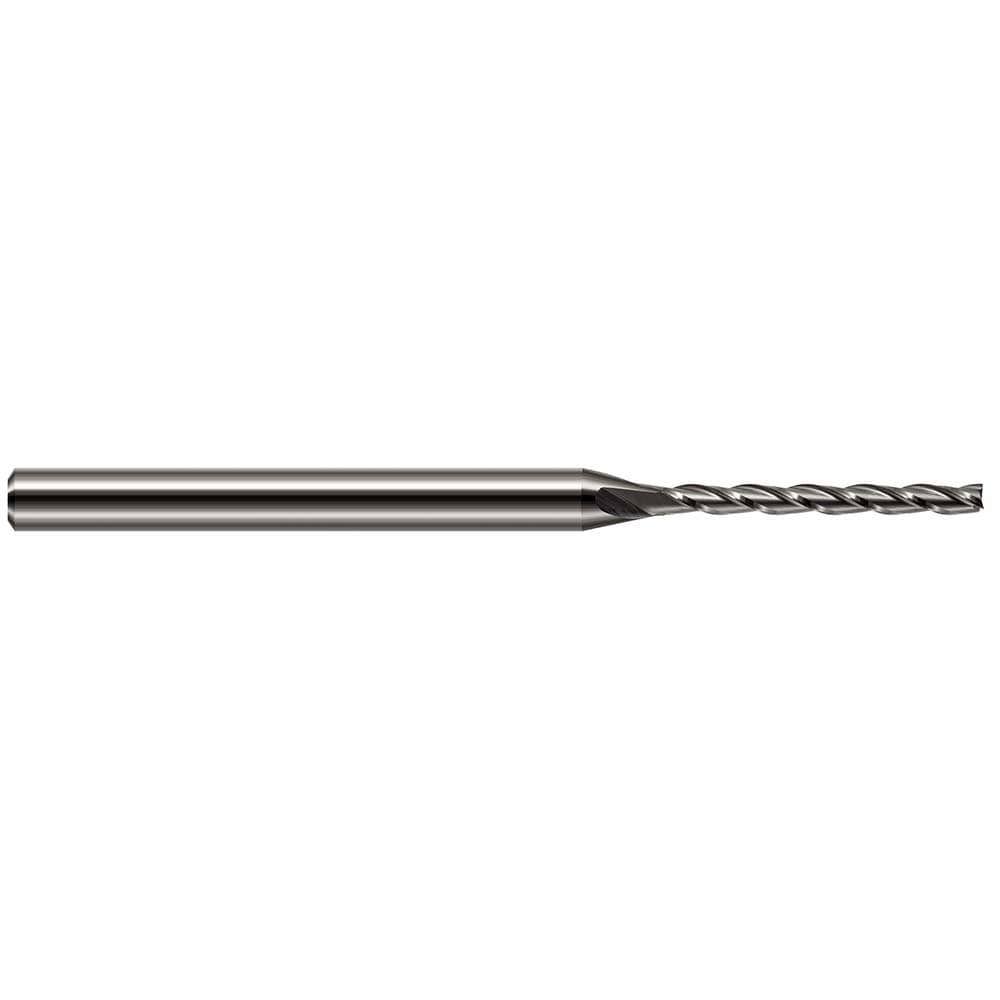 Square End Mill: 0.062'' Dia, 0.562'' LOC, 2.5'' OAL, 3 Flutes, Solid Carbide