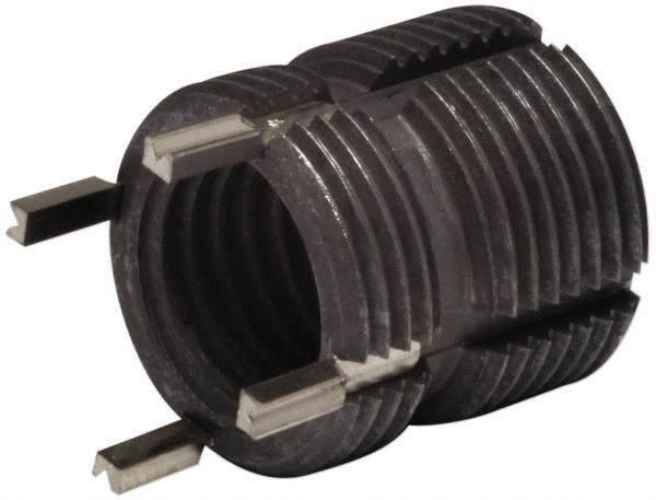 Thread Locking Insert: M8 x 1 Internal Thread, M12 x 1.25 External Thread, 12 mm OAL, Thin Wall Keylocking