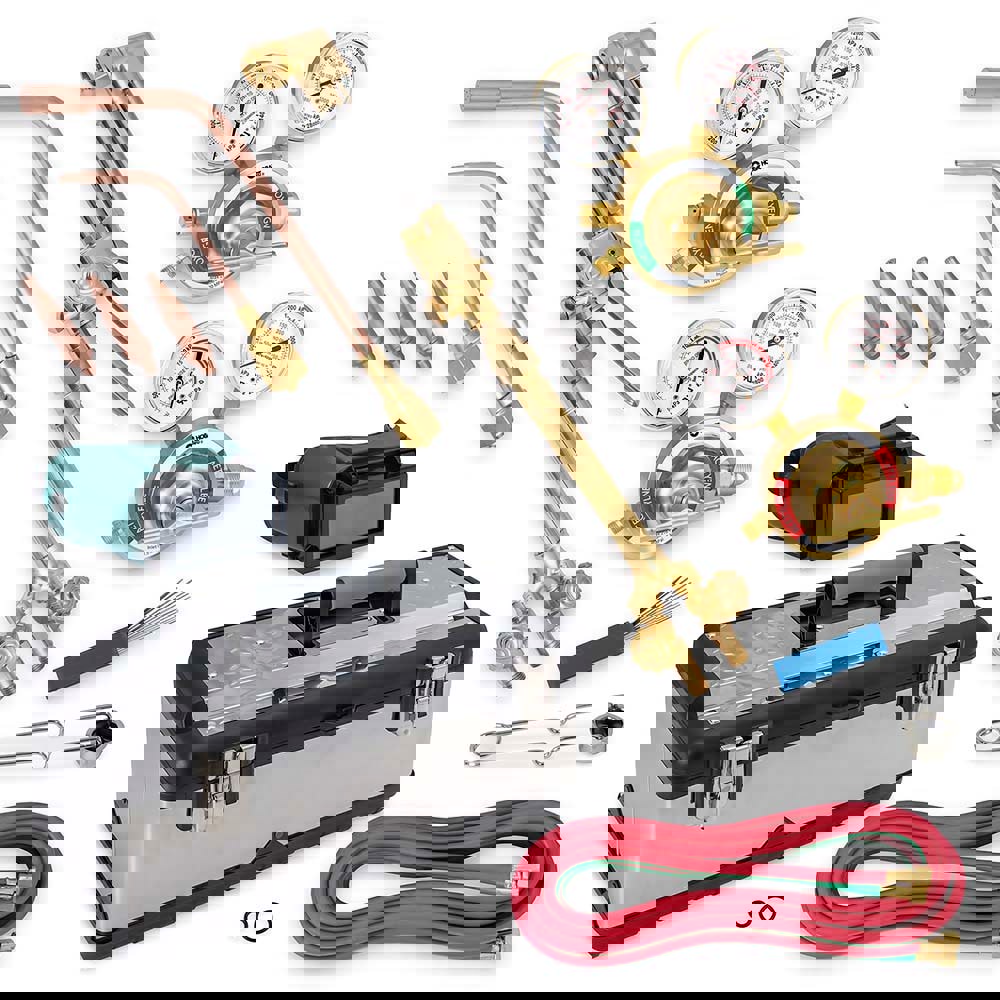 Oxygen/Acetylene Torch Kits; Maximum Cutting: 1-1/2 (Inch); Welding Capacity: 1/8 (Inch)