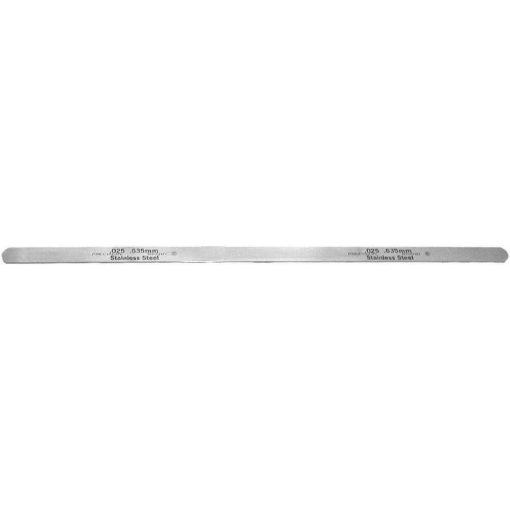 Feeler Gages; Thickness (Decimal Inch - 4 Decimals): 0.001 ; Thickness (mm): 0.025 ; Leaf Style: Flat ; Leaf Length (mm): 304.8 ; Fractional Leaf Length: 12 (Inch); Leaf Length (Decimal Inch): 12.0000