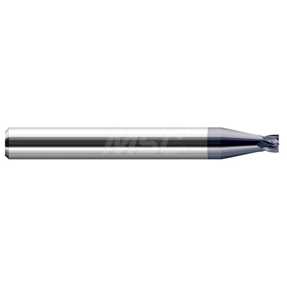 Square End Mills; Mill Diameter (Decimal Inch): 0.0150 ; Mill Diameter (Inch): 1/64 ; Number Of Flutes: 4 ; End Mill Material: Solid Carbide ; Length of Cut (Decimal Inch): 0.0120 ; Length of Cut (mm): 0.3000