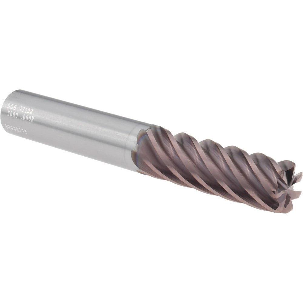 Corner Radius End Mill: 1/2