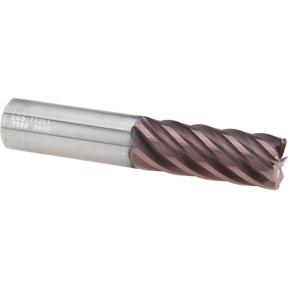 Corner Radius End Mill: 3/4