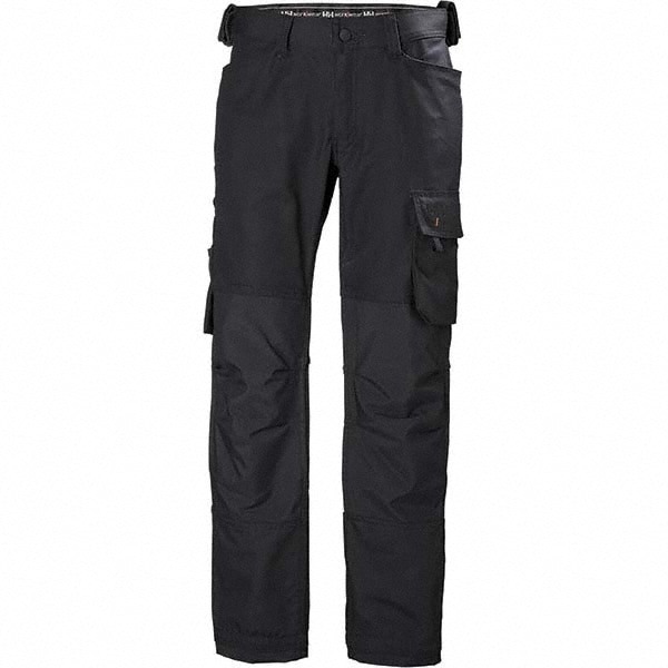 Work Pants: General Purpose, Cotton & Polyester, Black, 40