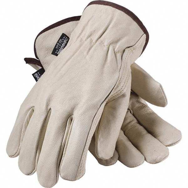 General Purpose Work Gloves: Large, Pigskin Leather