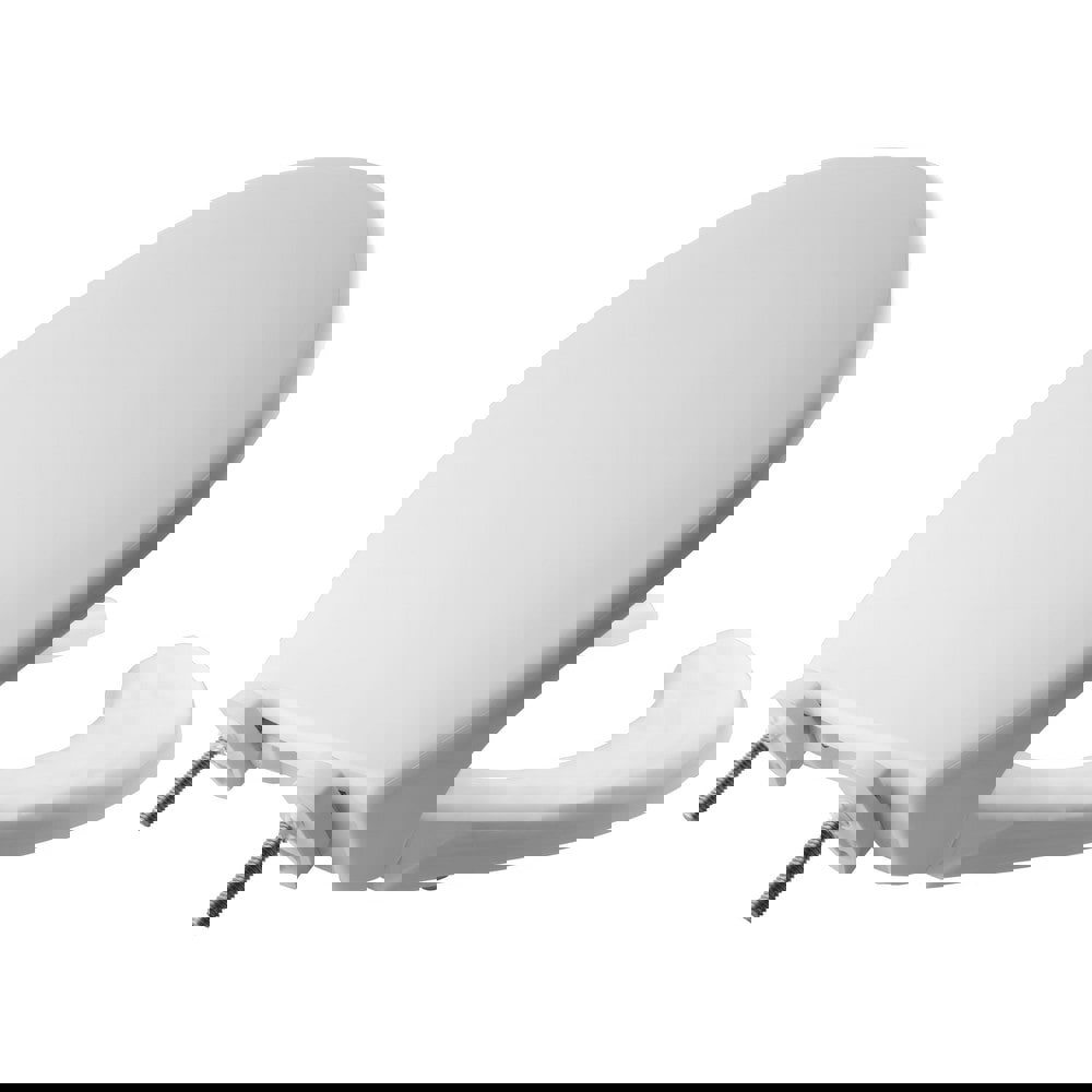 Toilet Seats; Type: Standard; Open ; Style: Round ; Material: Plastic ; Color: White ; Outside Width: 14.313in (Inch); Inside Width: 8.1250in (Inch)