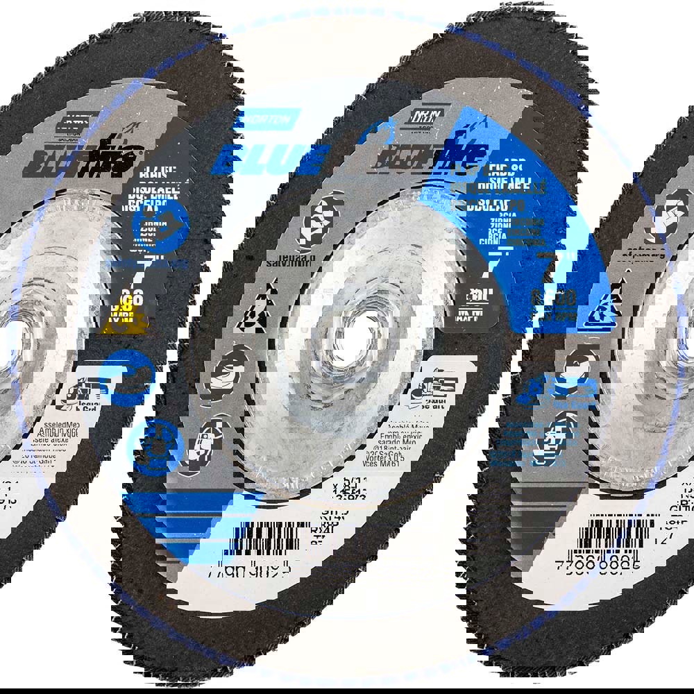 Flap Disc: 5/8-11 Hole, 40 Grit, Zirconi