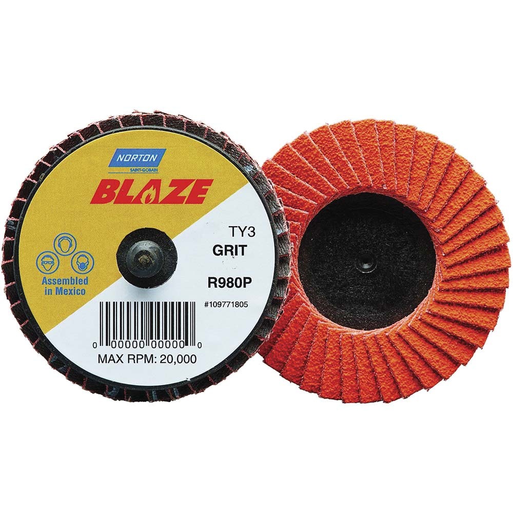 Flap Disc: 36 Grit, Ceramic Alumina, Type 27