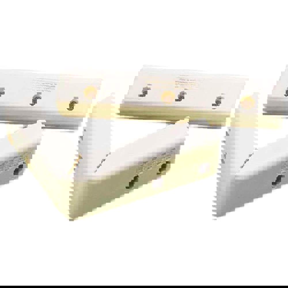 Bumpers; Mount Type: Screw ; Bumper Material: Rubber ; Shape: Rectangular ; Overall Width: 12 ; Overall Height: 2.5in ; Color: White