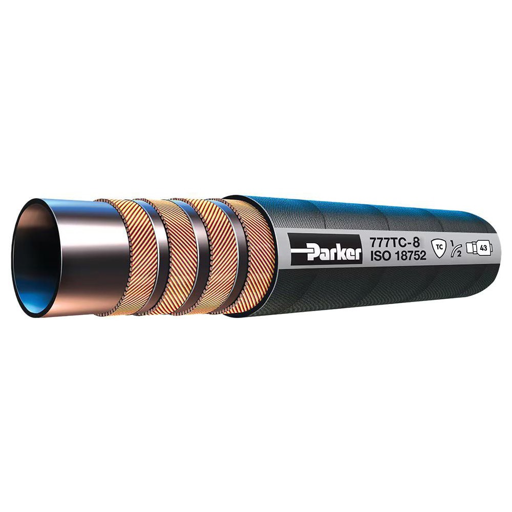 Hydraulic Hose; Inside Diameter (Inch): 1/2 ; Hose Length (Feet): 50.00 ; Maximum Working Pressure: 4000.000psi ; Maximum Working Pressure (Psi - 3 Decimals): 4000.000 ; Bend Radius (mm): 72 ; Connection Type: None