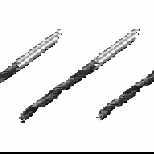 Jobber Length Drill Bit: 9.3 mm Dia, 140 &deg;, Solid Carbide