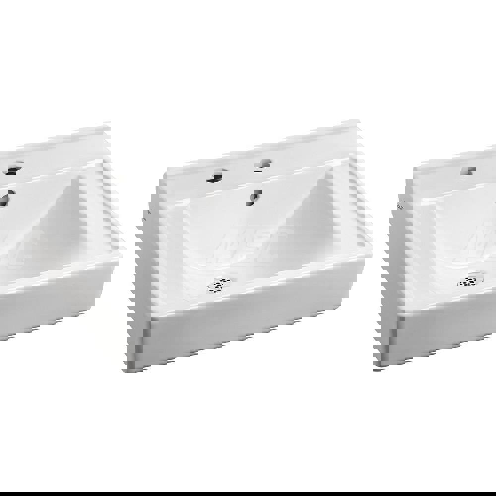 Lavatory Sink: Wall-Hung Mount, Vitreous China