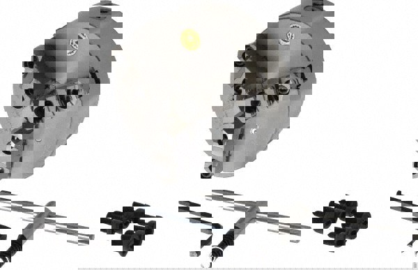 Self-Centering Manual Lathe Chuck: 3-Jaw, 6-1/4