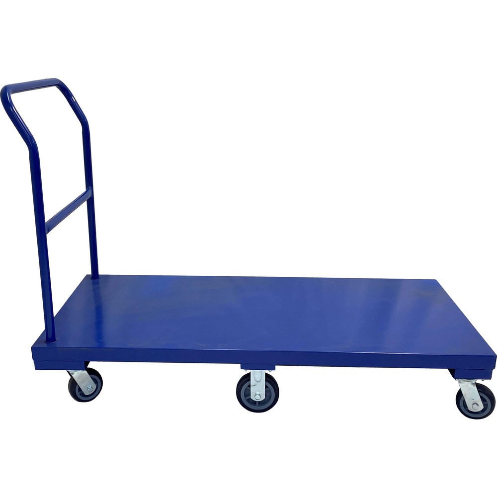Bar, Panel & Platform Trucks; Truck Type: Flatbed ; Load Capacity: 2000 lb ; Platform Profile: Flushed ; Platform Style: Solid ; Height (Inch): 44-21/32 ; Deck Surface: Smooth