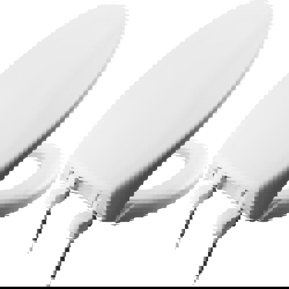 Toilet Seats; Type: Standard; Closed ; Style: Elongated ; Material: Plastic ; Color: White ; Outside Width: 14.188in (Inch); Inside Width: 8.1880in (Inch)