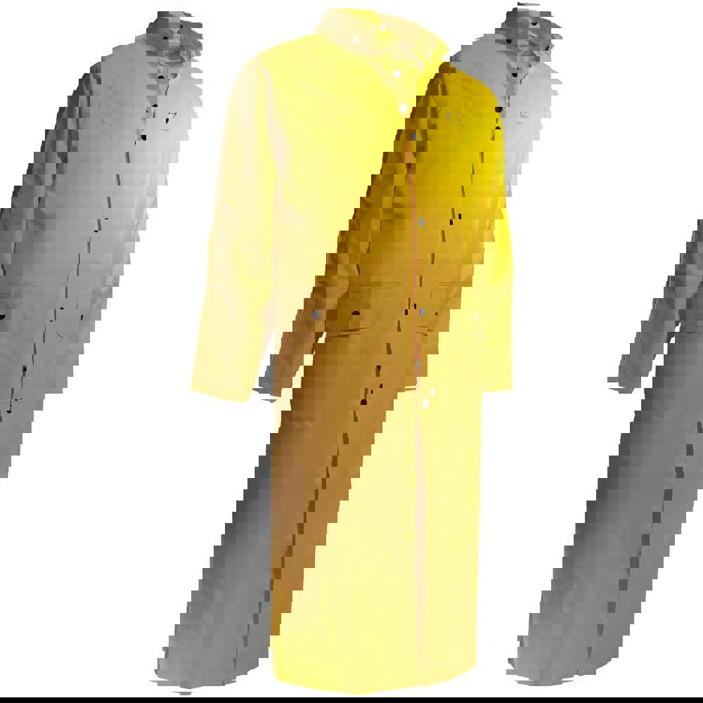 Rain & Chemical Wear; Garment Style: Rain Coat ; Size: 4X-Large ; Gender: Unisex ; Color: Yellow ; Material: PVC; Nylon ; Garment Type: Rain