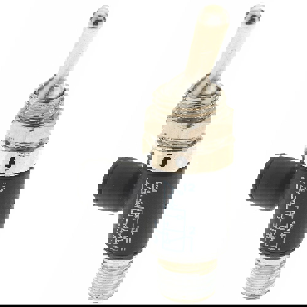 Push-To-Connect Tube Fitting: Manually Operated 3-Way Venting Valve, 1/8