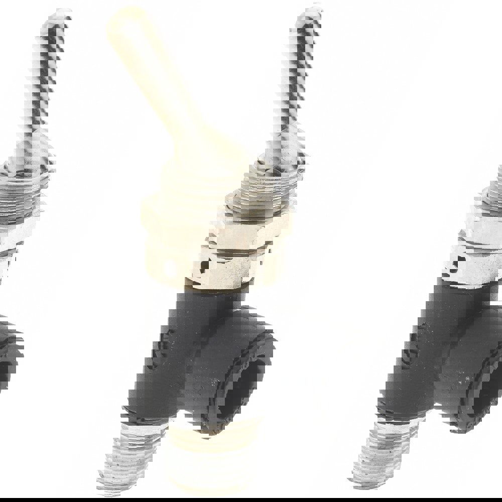 Push-To-Connect Tube Fitting: Manually Operated 3-Way Venting Valve, 1/8