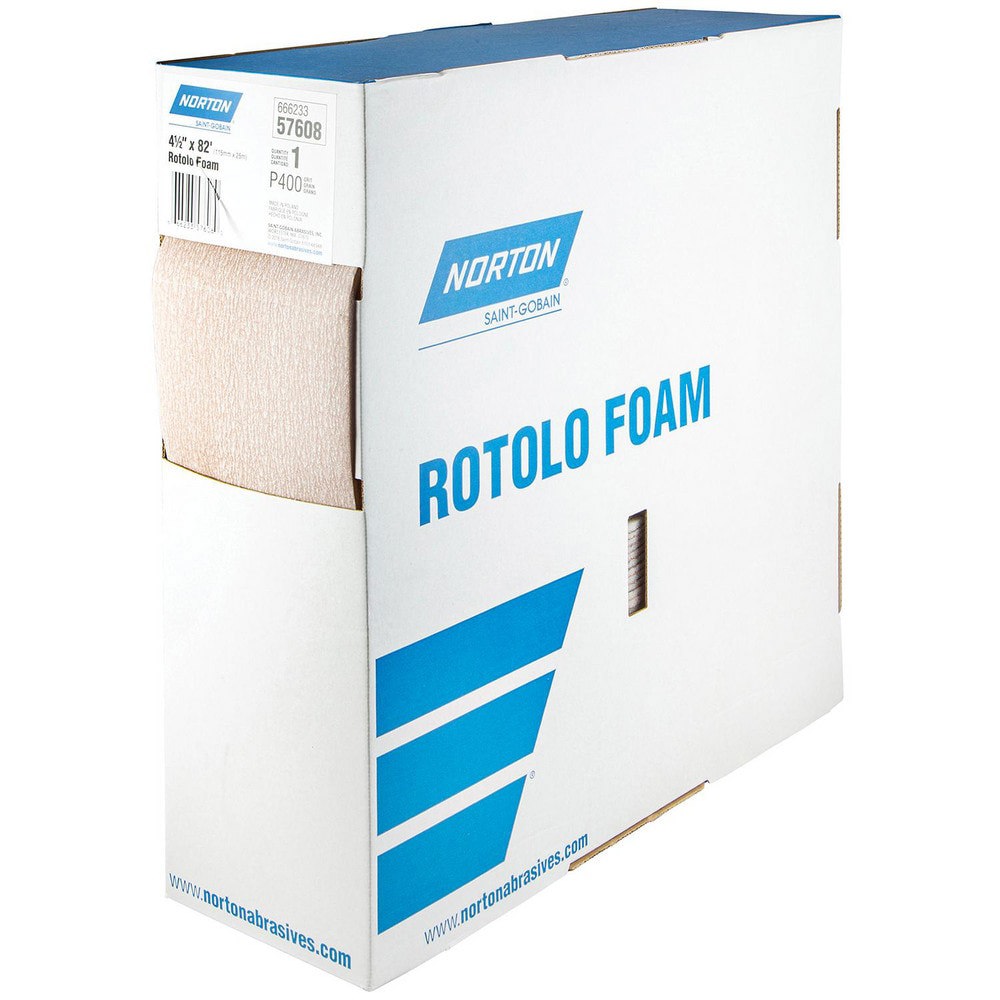 115 x 25000 mm A275OP Rotolo Foam Perforated Roll P120 Grit A275 AO