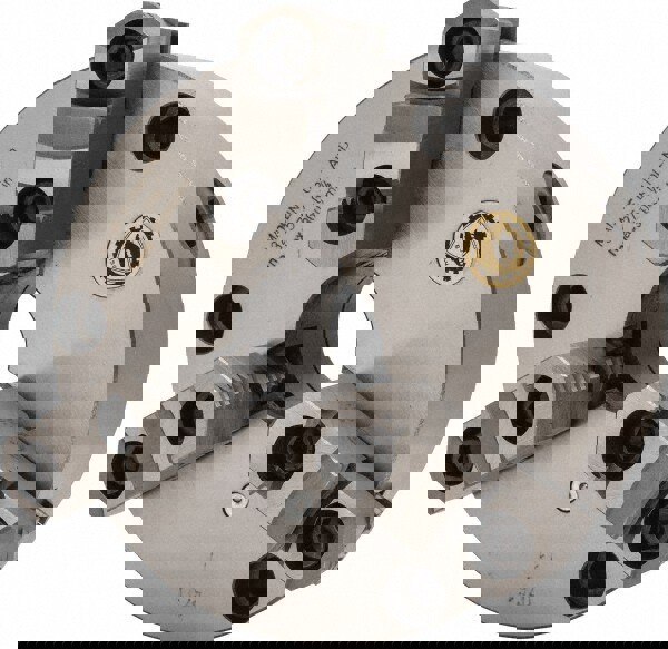 Self-Centering Manual Lathe Chuck: 3-Jaw, 6-1/4