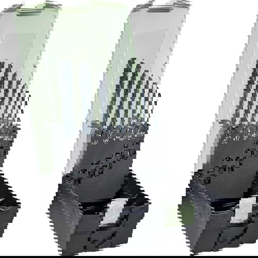 Tap Set: 3 Flute, Plug, High Speed Steel, Vaporisiert Finish