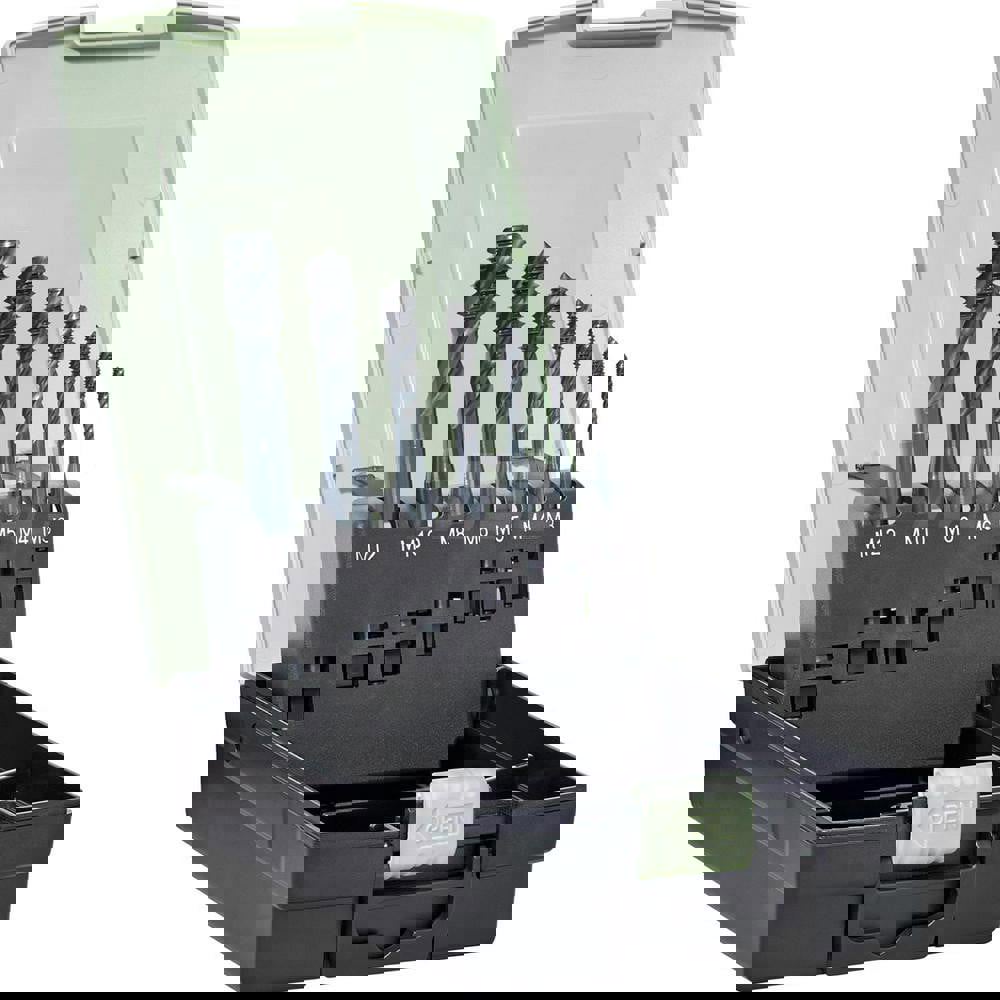 Tap Set: 3 Flute, Semi Bottoming, High Speed Steel, Vaporisiert Finish