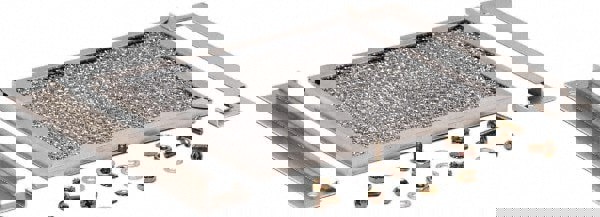 Electrical Enclosure Filter: Steel, Use with Enclosure Louver Plate Kits