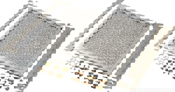 Electrical Enclosure Filter: Steel, Use with Enclosure Louver Plate Kits