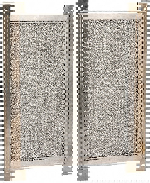 Electrical Enclosure Filter: Steel, Use with Enclosure Louver Plate Kits